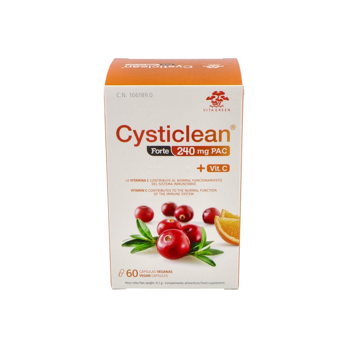 CYSTICLEAN FORTE 240 MG 60 CAPSULAS