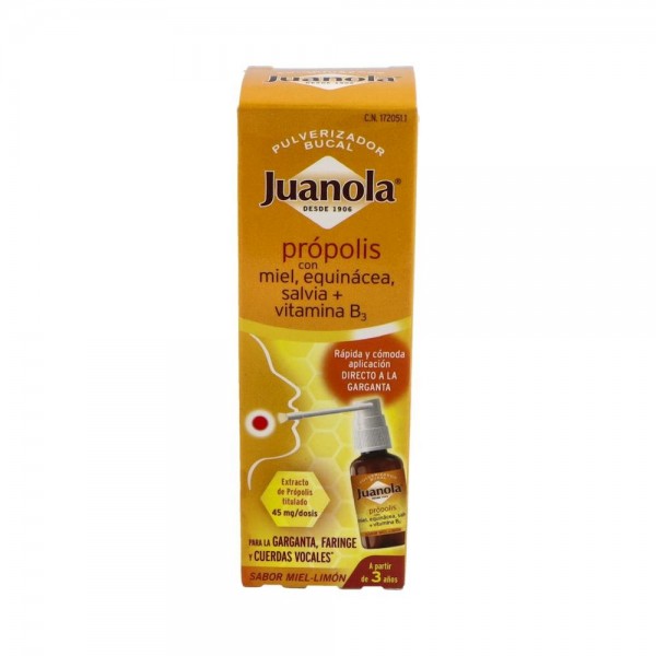 JUANOLA PULV BUCAL PROPOLIS MIEL S E 30 ML