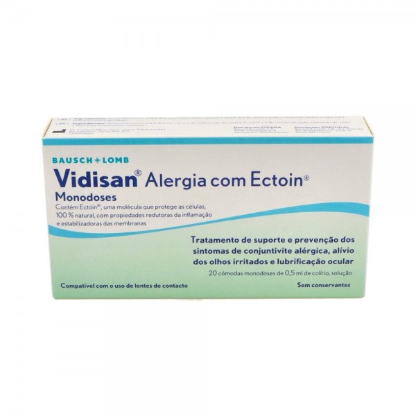 VIDISAN ALERGIA ECTOIN 20 ENVASES MONODO