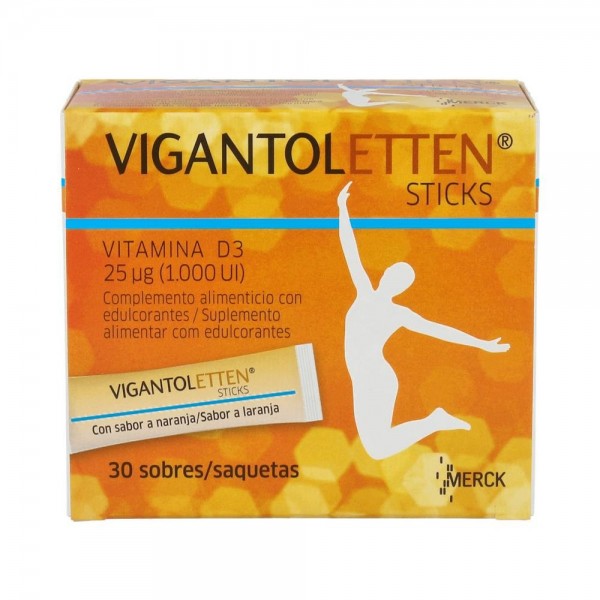 VIGANTOLETTEN GRANUL VIT D3 STICKS 30 SOBRES