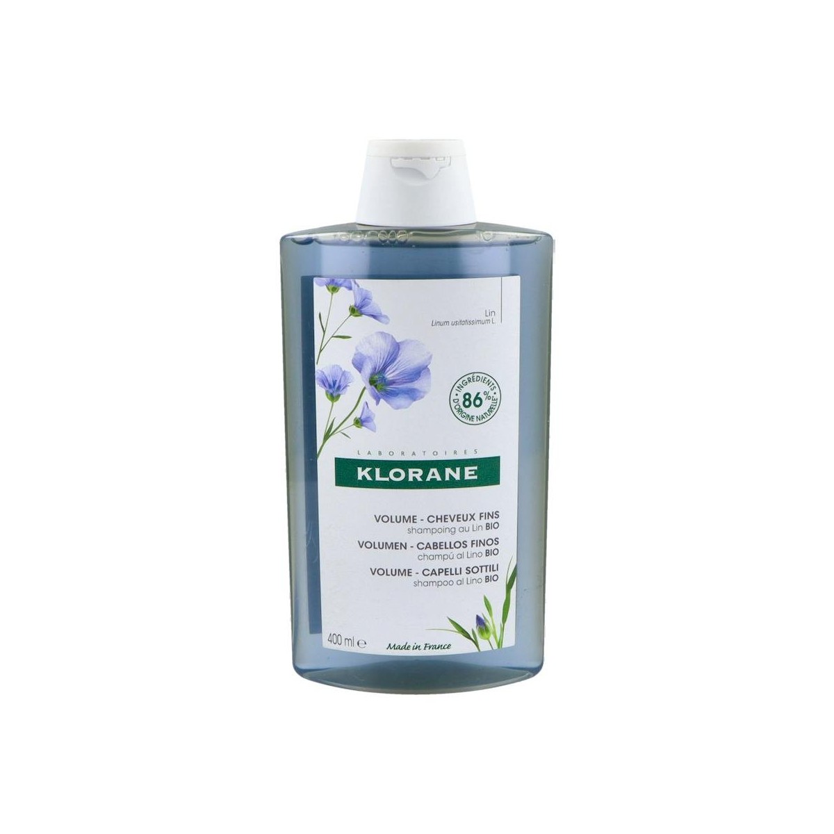 KLORANE CHAMPU A LAS FIBRAS DE LINO 400 ML