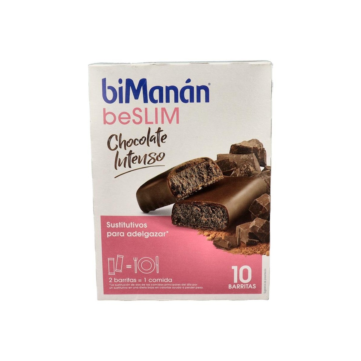 BIMANAN SUSTITUTIVE BARRI CHOCO INTENSO 8 UDS