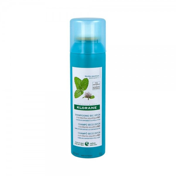 KLORANE CHAMPU SECO DETOX MENTA ACUATICA BIO 150ML