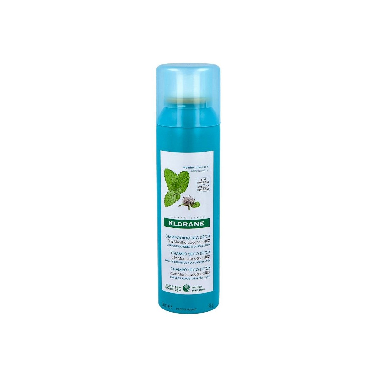 KLORANE CHAMPU SECO DETOX MENTA ACUATICA BIO 150ML