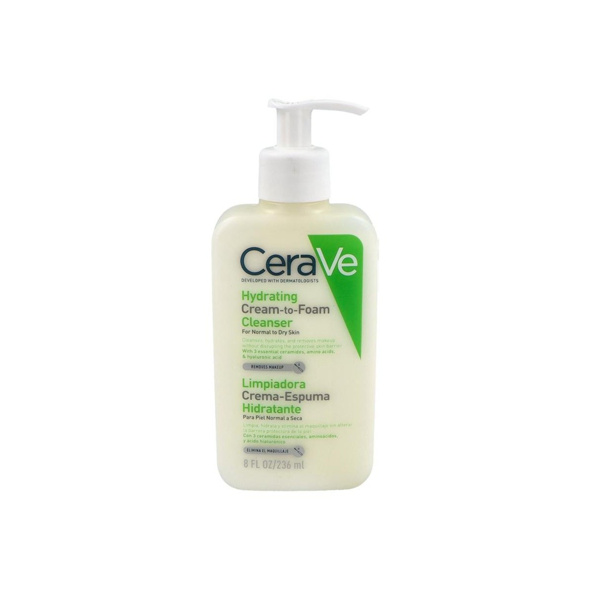 CERAVE CREMA-ESPUMA HIDRATANTE 236 ML