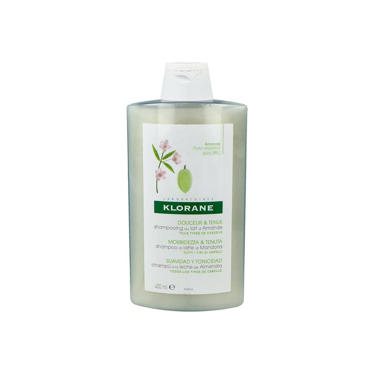 KLORANE CHAMPU ALMENDRAS LECHE 400