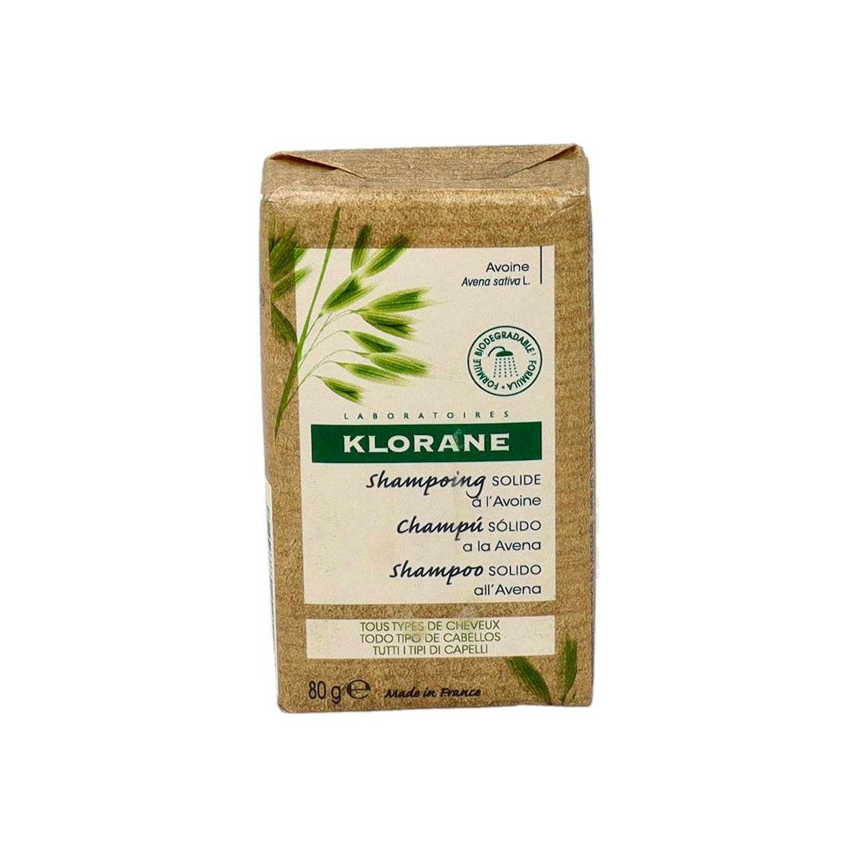KLORANE CHAMPU SOLIDO A LA AVENA 80 G