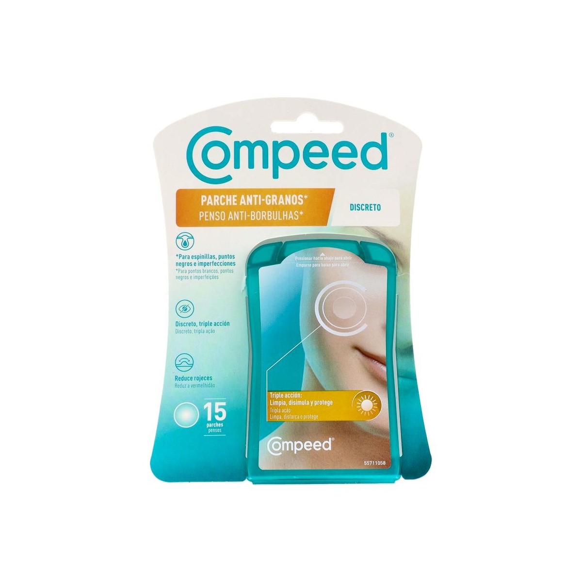 COMPEED PARCHE ANTI-GRANOS DISCRETO TRIPLE...
