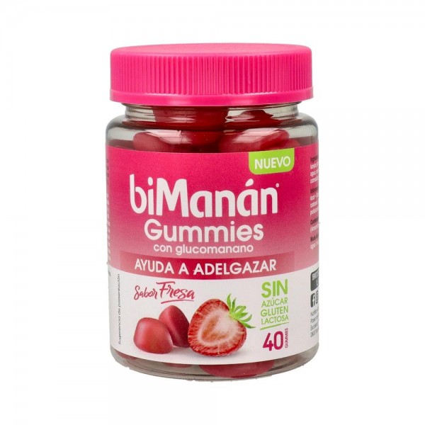 BIMANAN GUMMIES CON GLUCOMANANO 200 G 40 GUMMIES