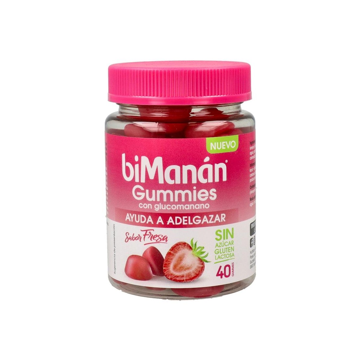 BIMANAN GUMMIES CON GLUCOMANANO 200 G 40 GUMMIES